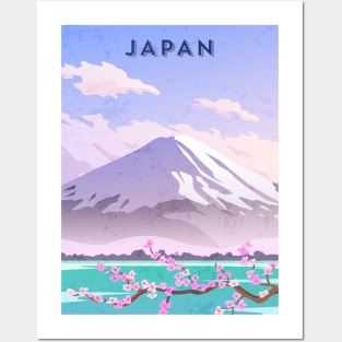 Japan. Retro travel poster Posters and Art